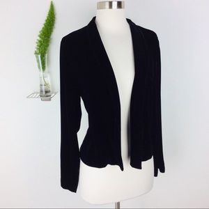 Eileen Fisher Gorgeous Velvety Open Blazer Size L